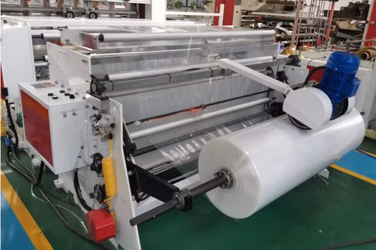 Máquina para fabricar bolsas de basura con sellado inferior de bolsa plana rodante con revestimiento de contenedor de plástico PE